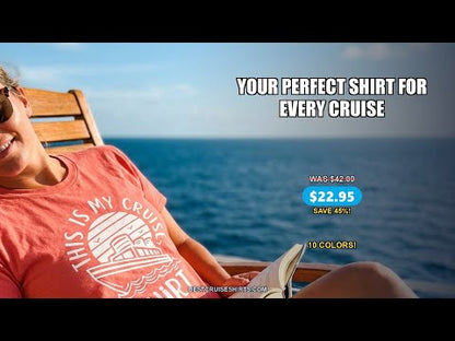 This Is My Cruise Shirt - Funny Cruise Ship Sun Ocean T-Shirt Design — T-Shirt - Video Demo