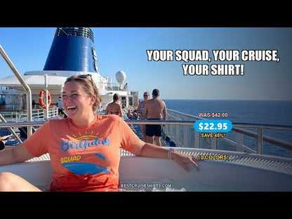 Birthday Cruise Squad Nautical Party Shirt for Group Celebrations — T-Shirt - Video Demo