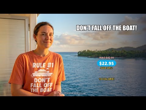Rule Number One Don’t Fall Off The Boat Funny Cruise Shirt — T-Shirt - Video Demo