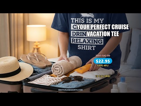This Is My Cruising Drinking Relaxing Shirt - Funny Cruise Ship Tee — T-Shirt - Video Demo