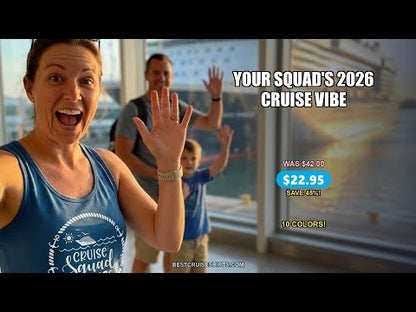 Cruise Squad 2026 Shirt - Nautical Rope Anchor Family Group Tee — T-Shirt - Video Demo