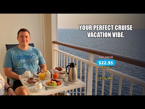 Cruisin Vibes Shirt - Playful Nautical Cruise Vacation Design — T-Shirt - Video Demo