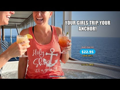 Holy Ship Anchor Girls Trip Cruise Shirt - Nautical Party Tee — T-Shirt - Video Demo