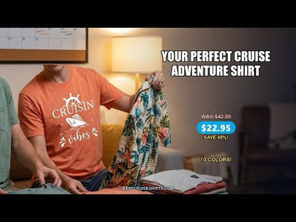 Cruisin Vibes Nautical Ocean Adventure Shirt - Bold Line Art Design — T-Shirt - Video Demo
