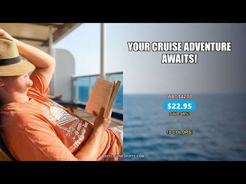 Countdown Is Over Cruise Time Nautical Monochrome Shirt — T-Shirt - Video Demo