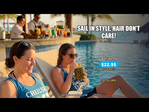 Cruise Hair Don't Care Shirt - Nautical Icons Summer Vacation Tee — T-Shirt - Video Demo