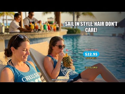 Cruise Hair Don't Care Shirt - Nautical Icons Summer Vacation Tee — T-Shirt - Video Demo
