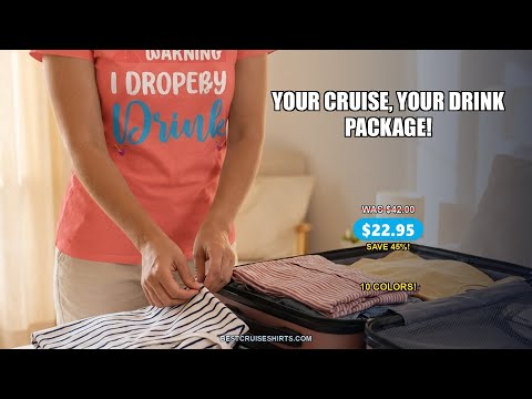 Warning I Bought the Drink Package Funny Cruise Drink Package Shirt — T-Shirt - Video Demo