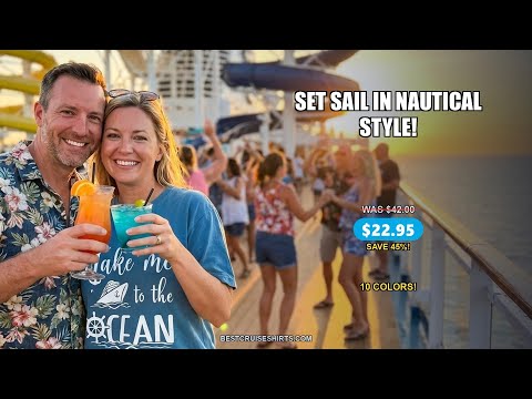 Take Me to the Ocean Nautical Cruise Ship Anchor Wheel Shirt — T-Shirt - Video Demo