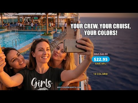 Girls Gone Cruising Group Cruise Shirt - Fun Girls Trip Cruise Apparel — T-Shirt - Video Demo