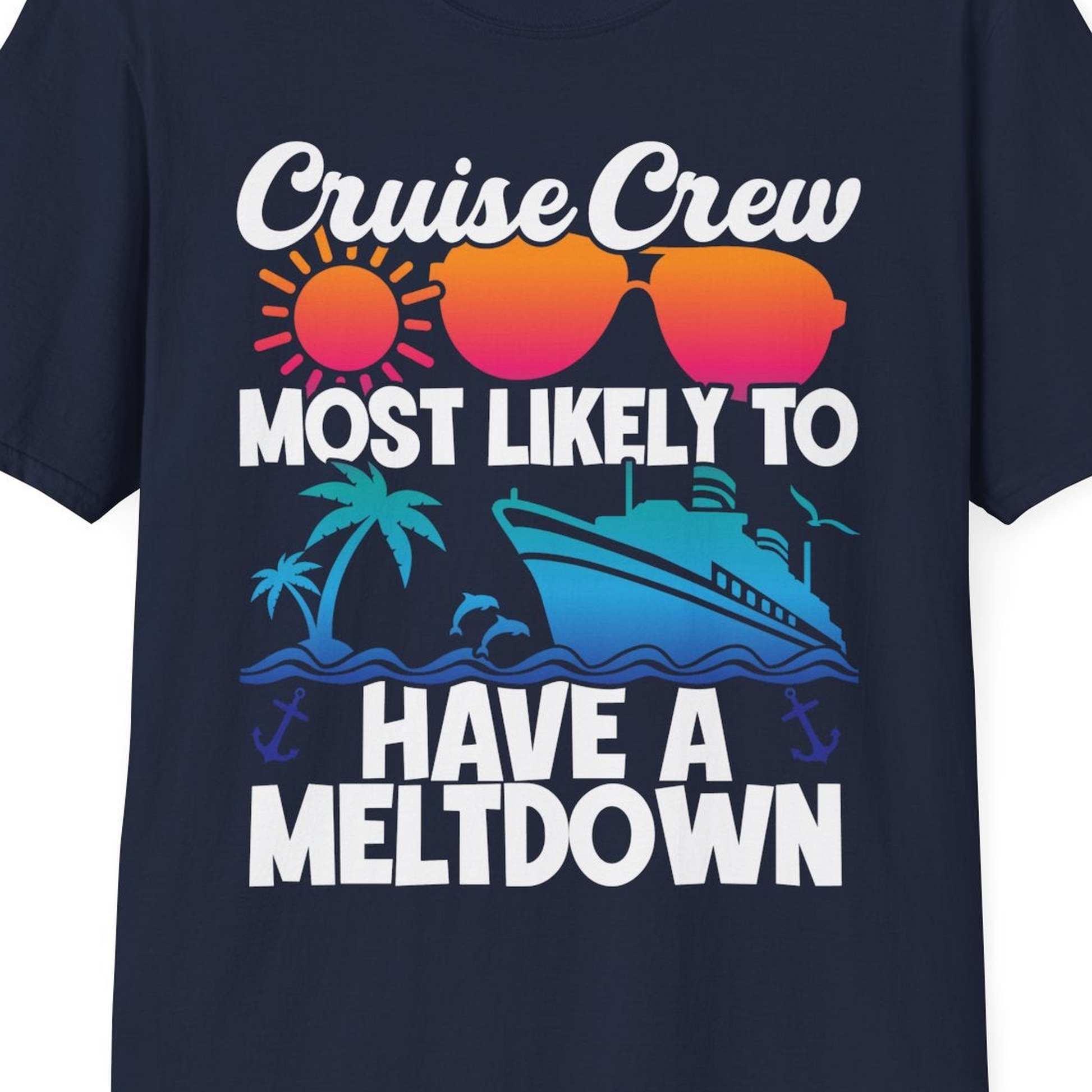Cruise Crew Meltdown Shirt T-Shirt – Best Cruise Shirts Close Up