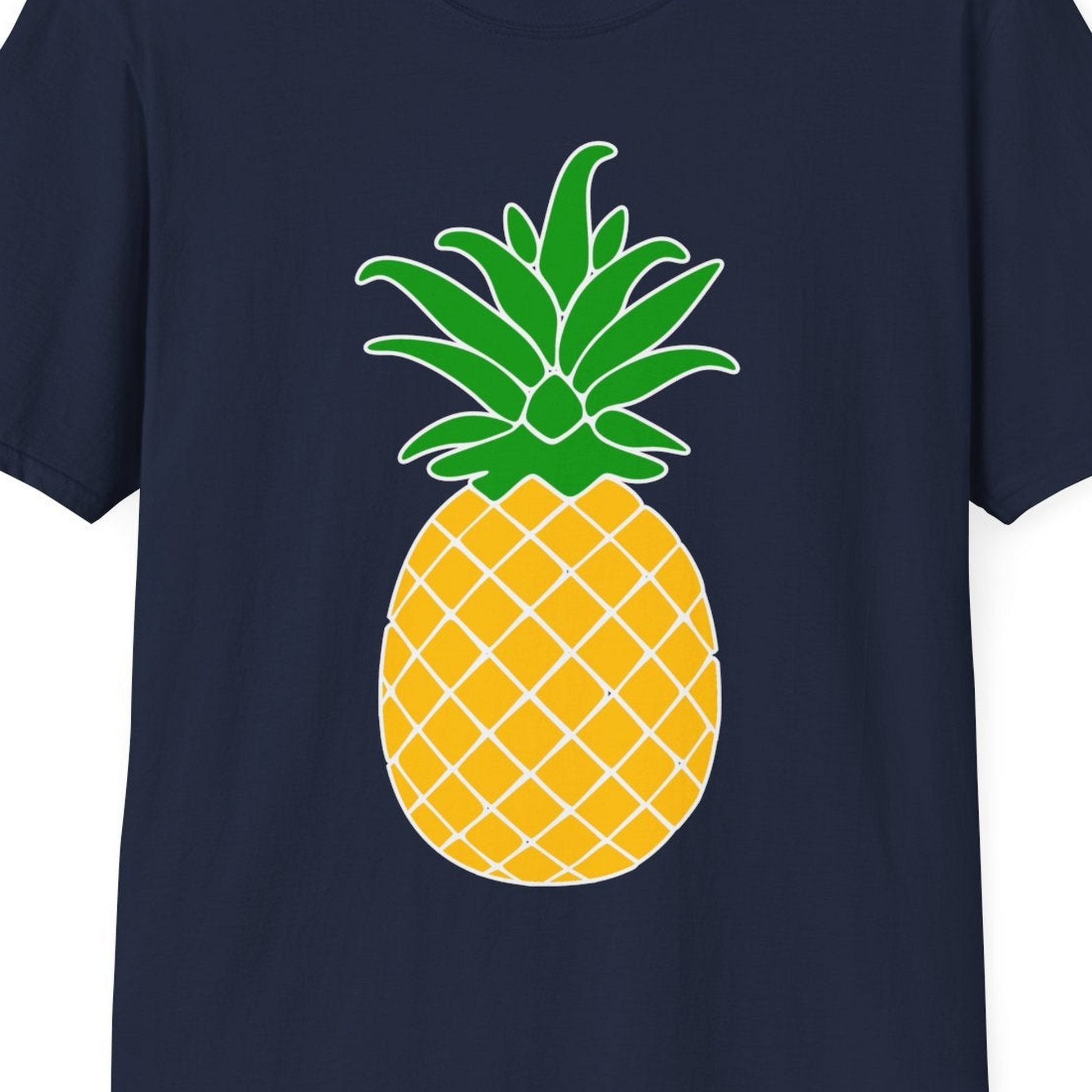 Cartoon Pineapple Graphic Shirt T-Shirt – Best Cruise Shirts Close Up
