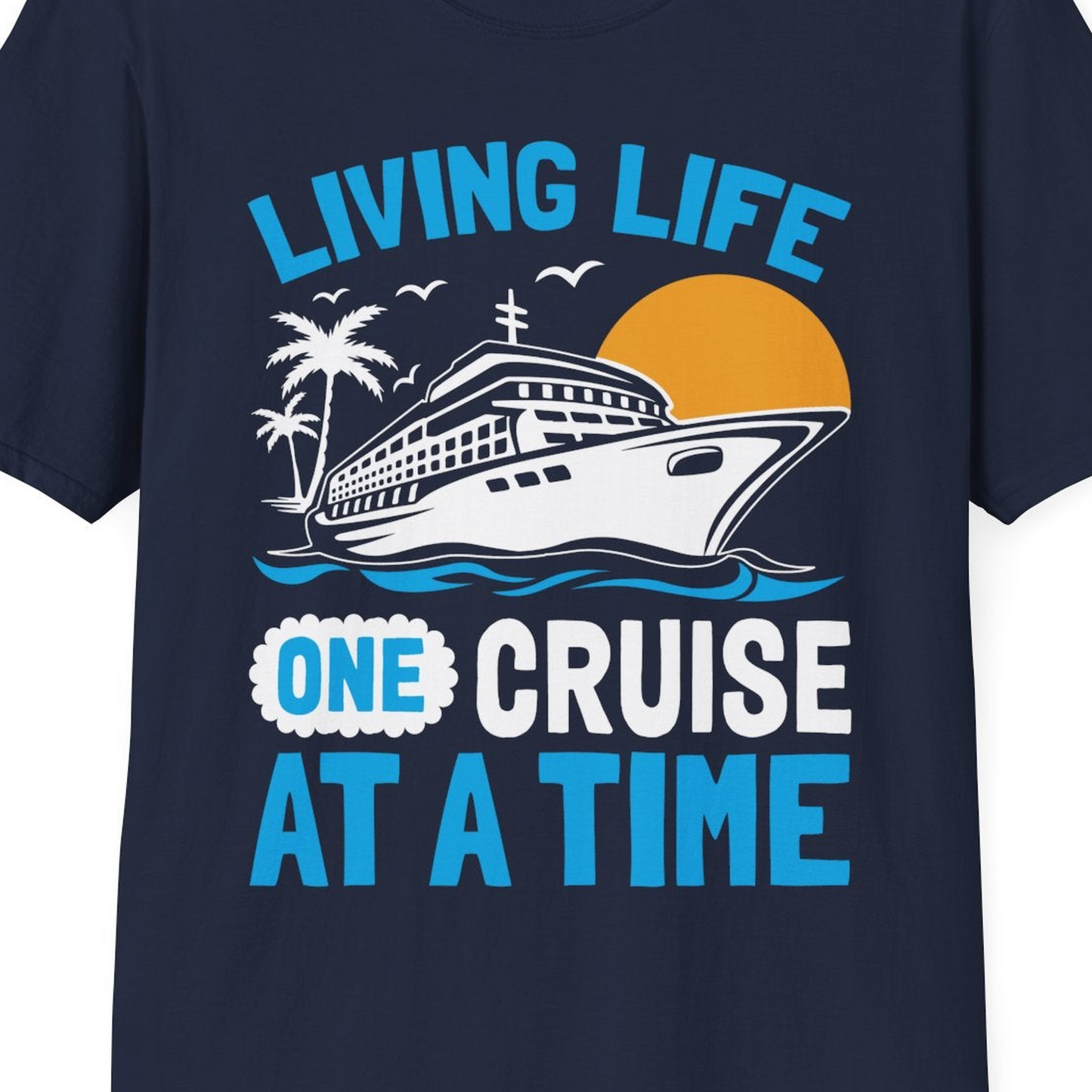 Cruise Ship Tropical Sunset Shirt T-Shirt – Best Cruise Shirts Close Up