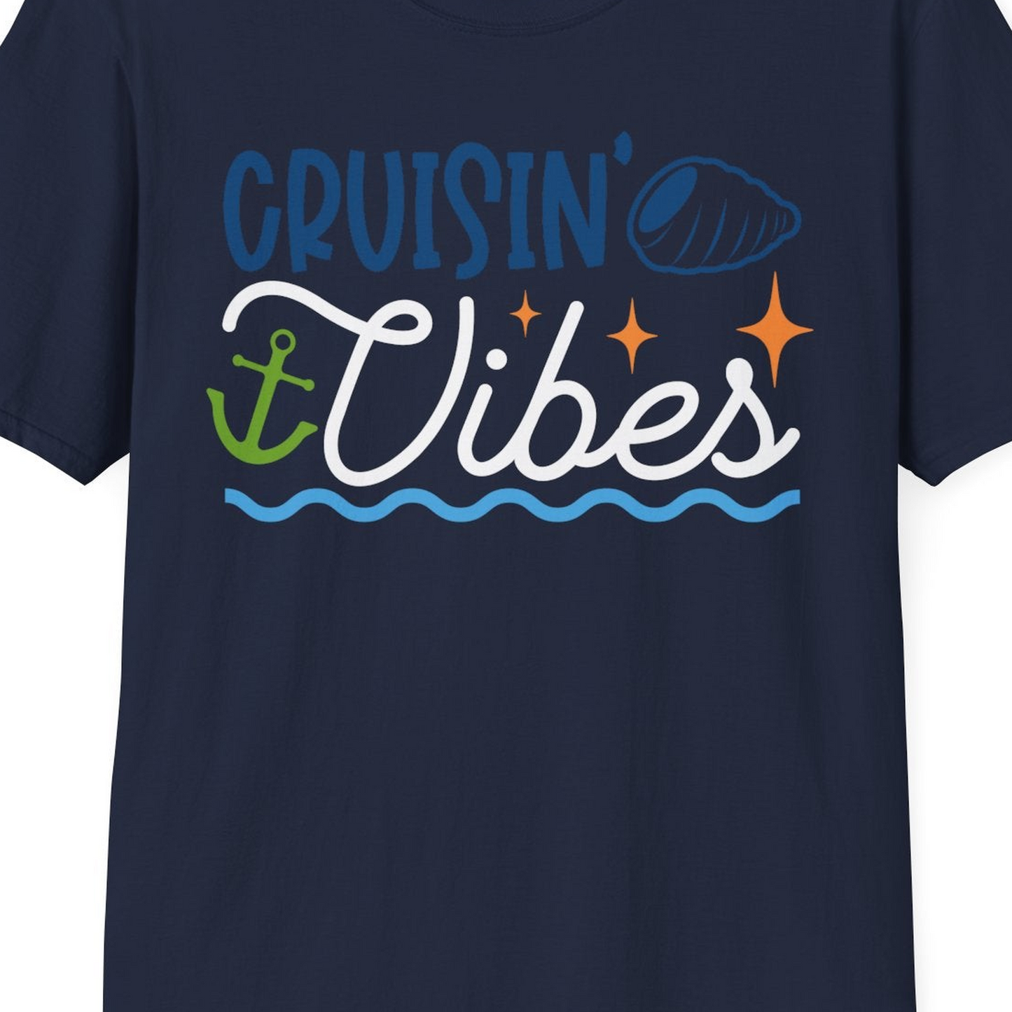 Cruisin Vibes Shirt T-Shirt – Best Cruise Shirts Close Up