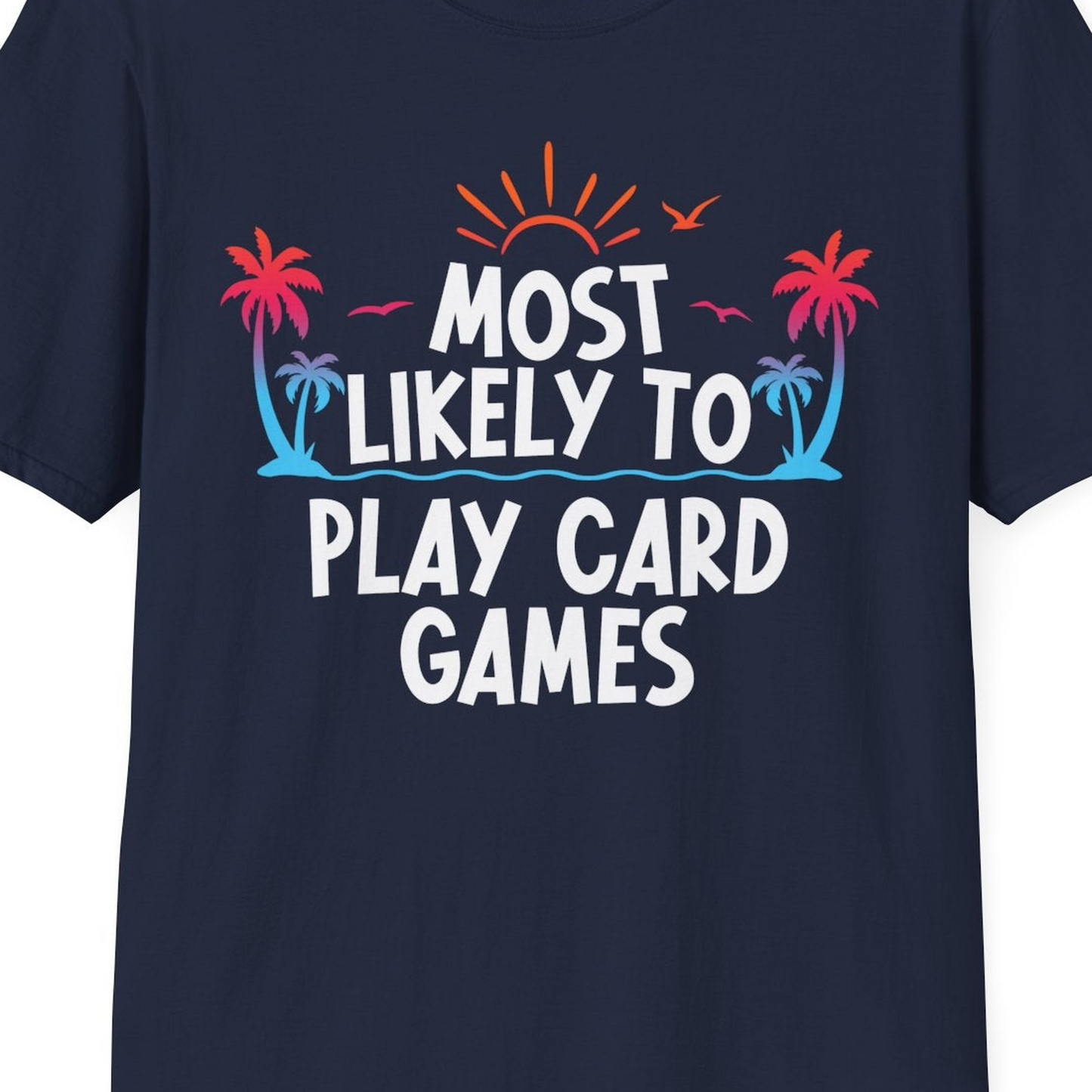 Tropical Cruise Card Game Shirt T-Shirt – Best Cruise Shirts Close Up