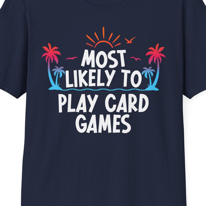 Tropical Cruise Card Game Shirt T-Shirt – Best Cruise Shirts Close Up