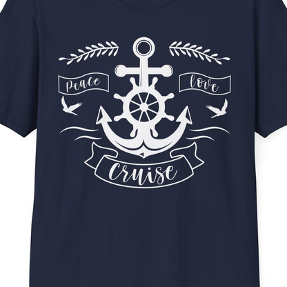 Peace Love Cruise Shirt T-Shirt – Best Cruise Shirts Close Up