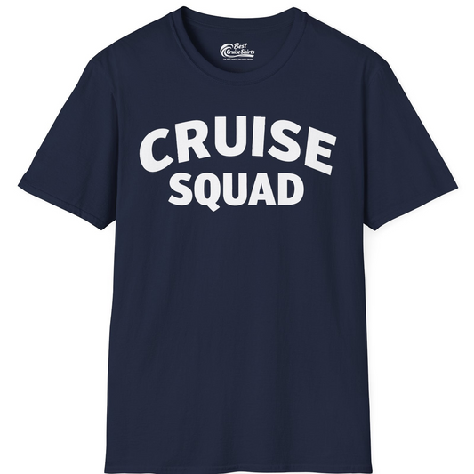 Cruise Squad Shirt T-Shirt – Navy – Best Cruise Shirts