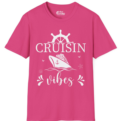 Cruisin Vibes Nautical Ocean Adventure Shirt T-Shirt – Heliconia – Best Cruise Shirts