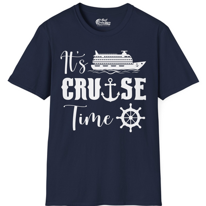 It’s Cruise Time Shirt T-Shirt – Navy – Best Cruise Shirts