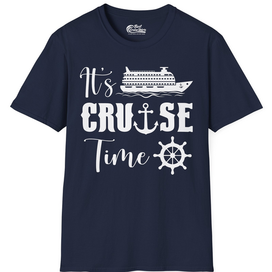 It’s Cruise Time Shirt T-Shirt – Navy – Best Cruise Shirts