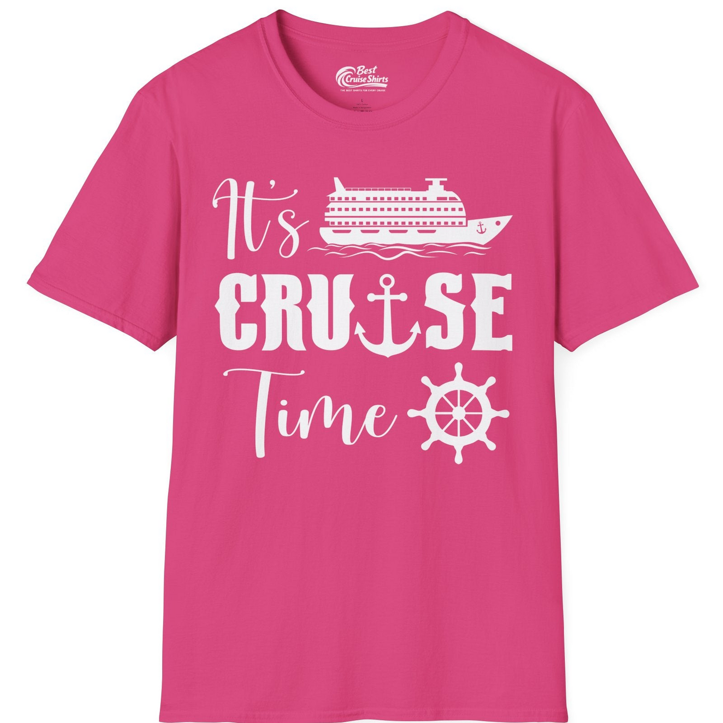 It’s Cruise Time Shirt T-Shirt – Heliconia – Best Cruise Shirts