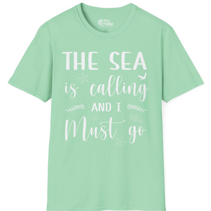 The Sea Is Calling Shirt T-Shirt – Mint Green – Best Cruise Shirts