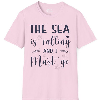 The Sea Is Calling Shirt T-Shirt – Light Pink – Best Cruise Shirts