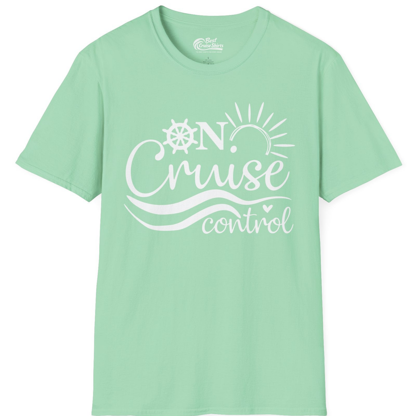 On Cruise Control Shirt T-Shirt – Mint Green – Best Cruise Shirts