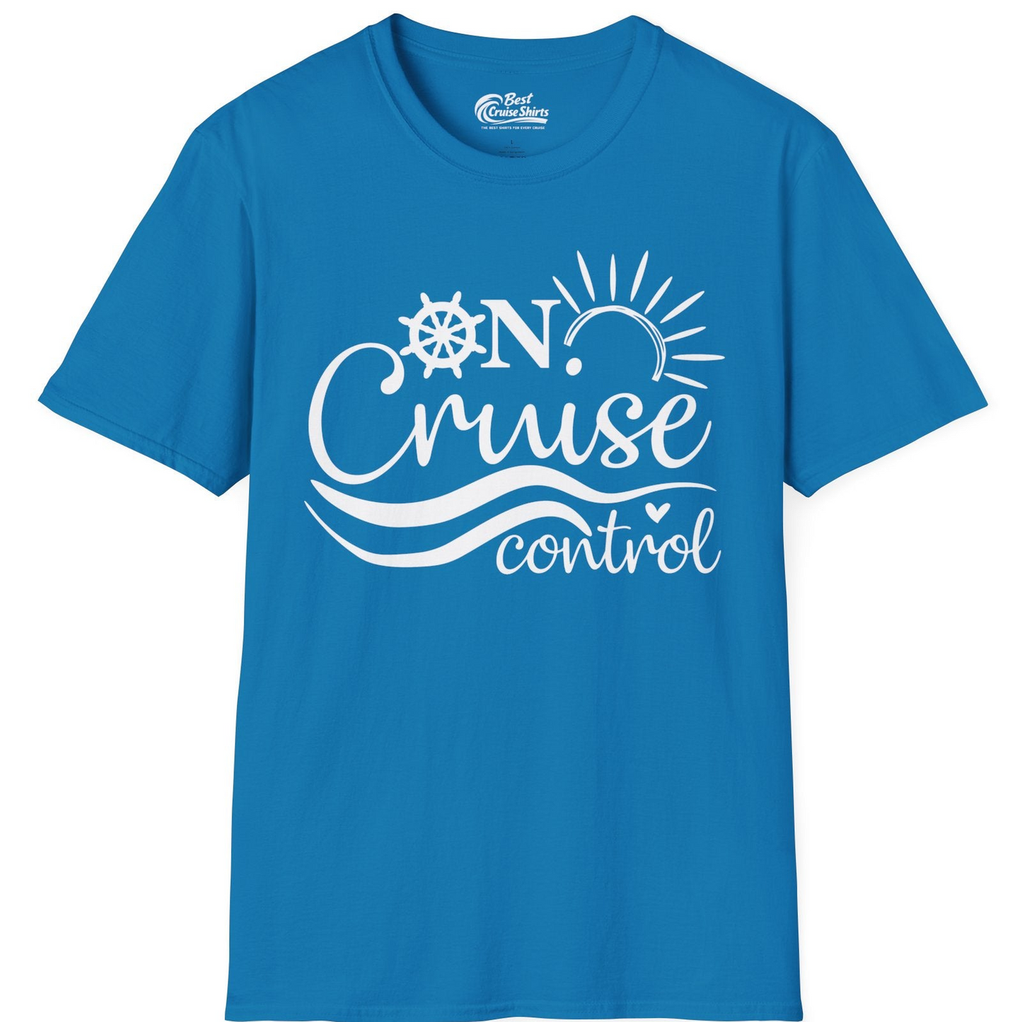 On Cruise Control Shirt T-Shirt – Sapphire – Best Cruise Shirts