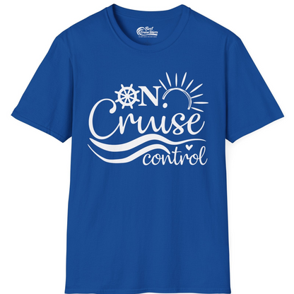 On Cruise Control Shirt T-Shirt – Royal – Best Cruise Shirts