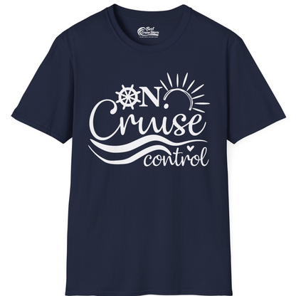 On Cruise Control Shirt T-Shirt – Navy – Best Cruise Shirts