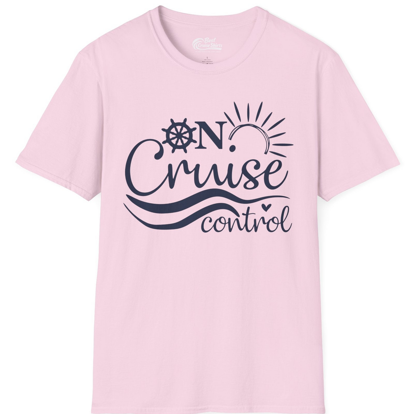 On Cruise Control Shirt T-Shirt – Light Pink – Best Cruise Shirts