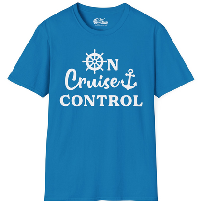 On Cruise Control Shirt T-Shirt – Sapphire – Best Cruise Shirts