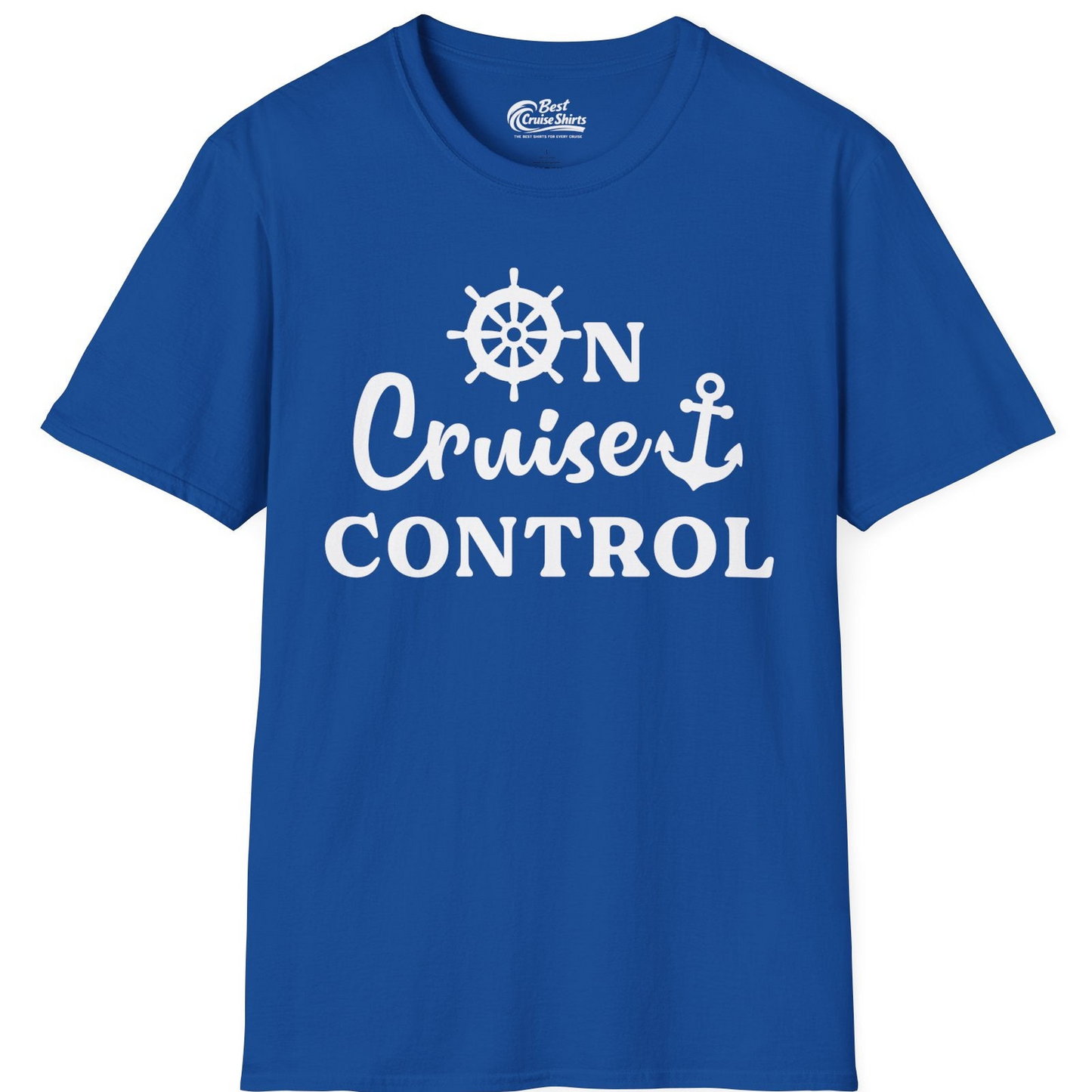 On Cruise Control Shirt T-Shirt – Royal – Best Cruise Shirts