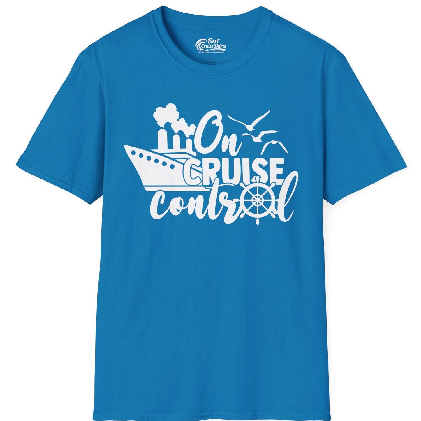 On Cruise Control Shirt T-Shirt – Sapphire – Best Cruise Shirts