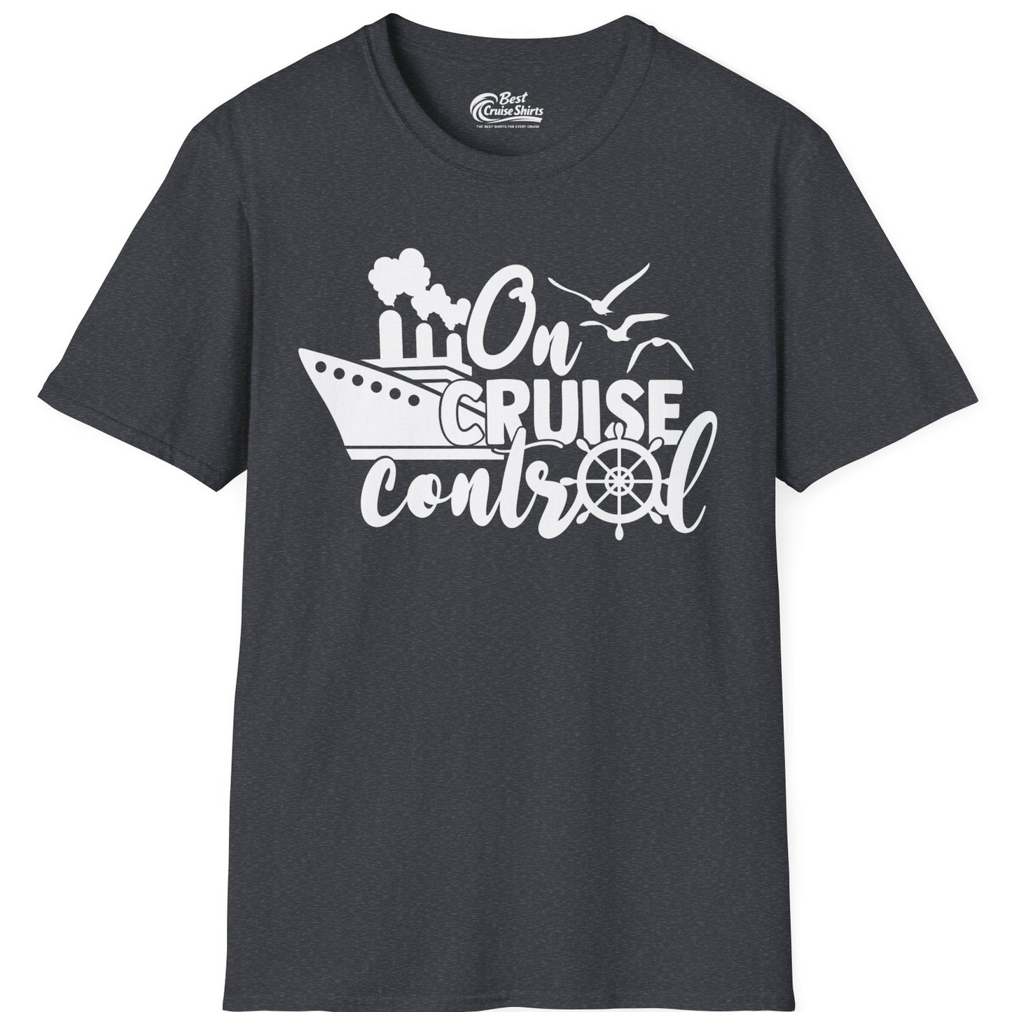 On Cruise Control Shirt T-Shirt – Dark Heather Grey – Best Cruise Shirts