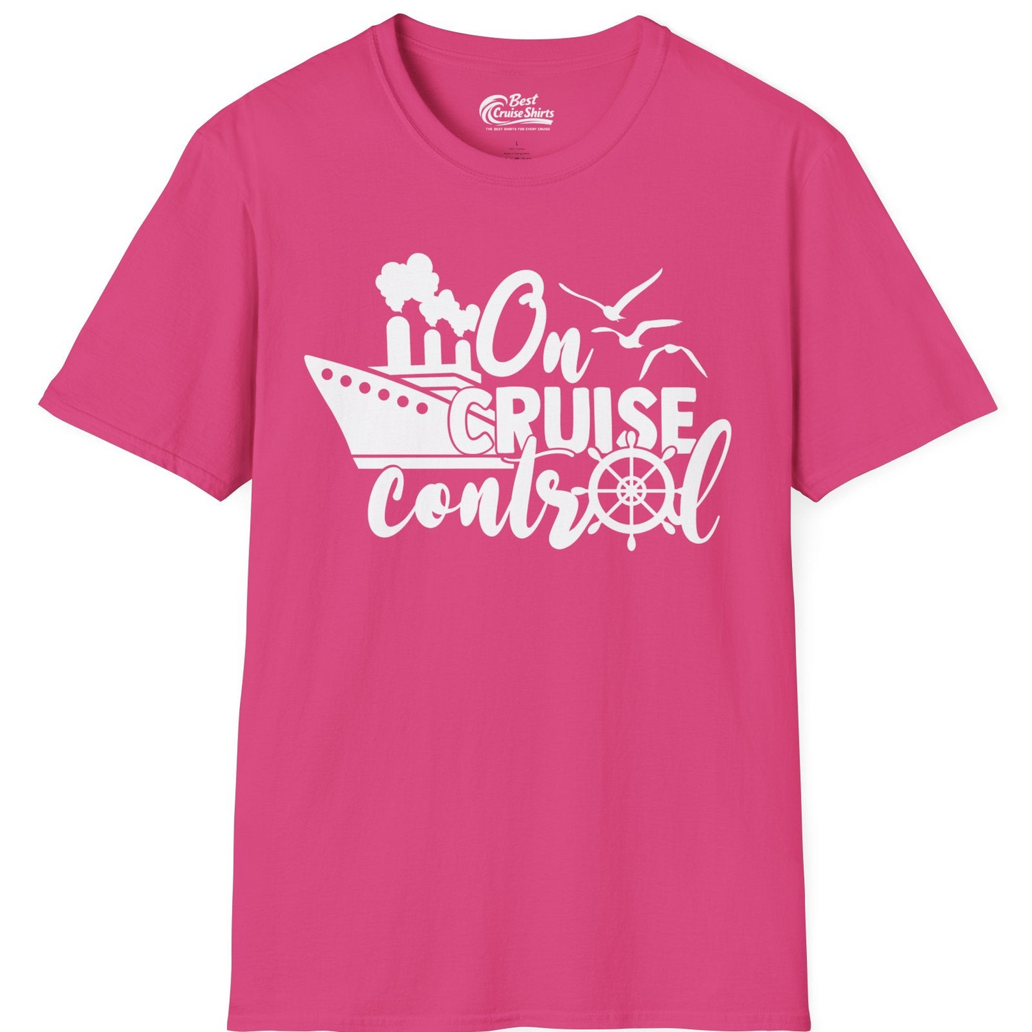 On Cruise Control Shirt T-Shirt – Heliconia – Best Cruise Shirts