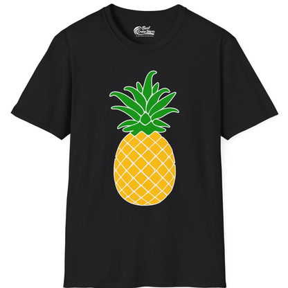 Cartoon Pineapple Graphic Shirt T-Shirt – Black – Best Cruise Shirts