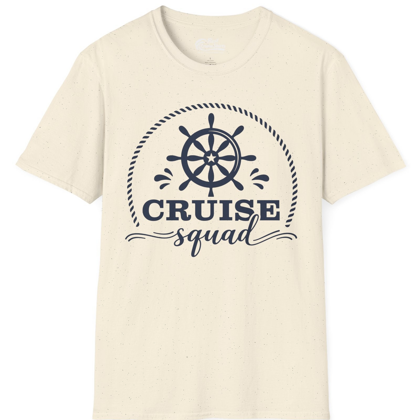Cruise Squad Nautical Wheel Shirt T-Shirt – Natural – Best Cruise Shirts