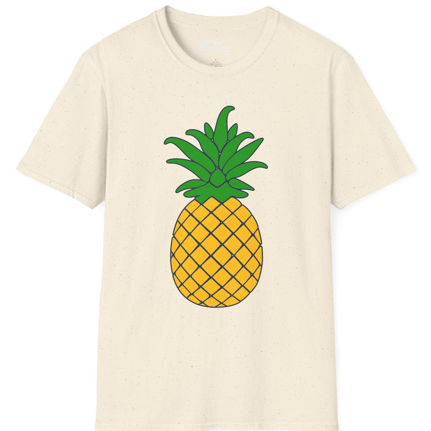 Cartoon Pineapple Graphic Shirt T-Shirt – Natural – Best Cruise Shirts