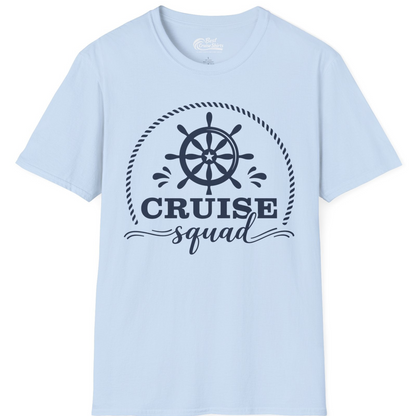 Cruise Squad Nautical Wheel Shirt T-Shirt – Light Blue – Best Cruise Shirts