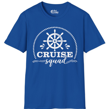 Cruise Squad Nautical Wheel Shirt T-Shirt – Royal – Best Cruise Shirts