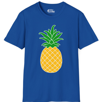 Cartoon Pineapple Graphic Shirt T-Shirt – Royal – Best Cruise Shirts