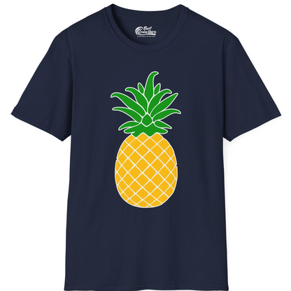 Cartoon Pineapple Graphic Shirt T-Shirt – Navy – Best Cruise Shirts