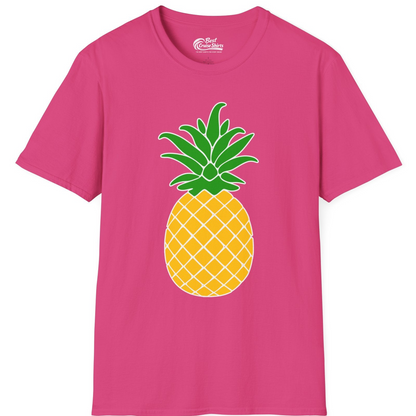 Cartoon Pineapple Graphic Shirt T-Shirt – Heliconia – Best Cruise Shirts