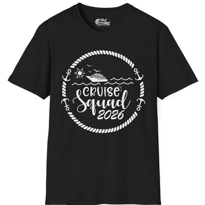 Cruise Squad 2026 Shirt T-Shirt – Black – Best Cruise Shirts