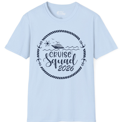 Cruise Squad 2026 Shirt T-Shirt – Light Blue – Best Cruise Shirts
