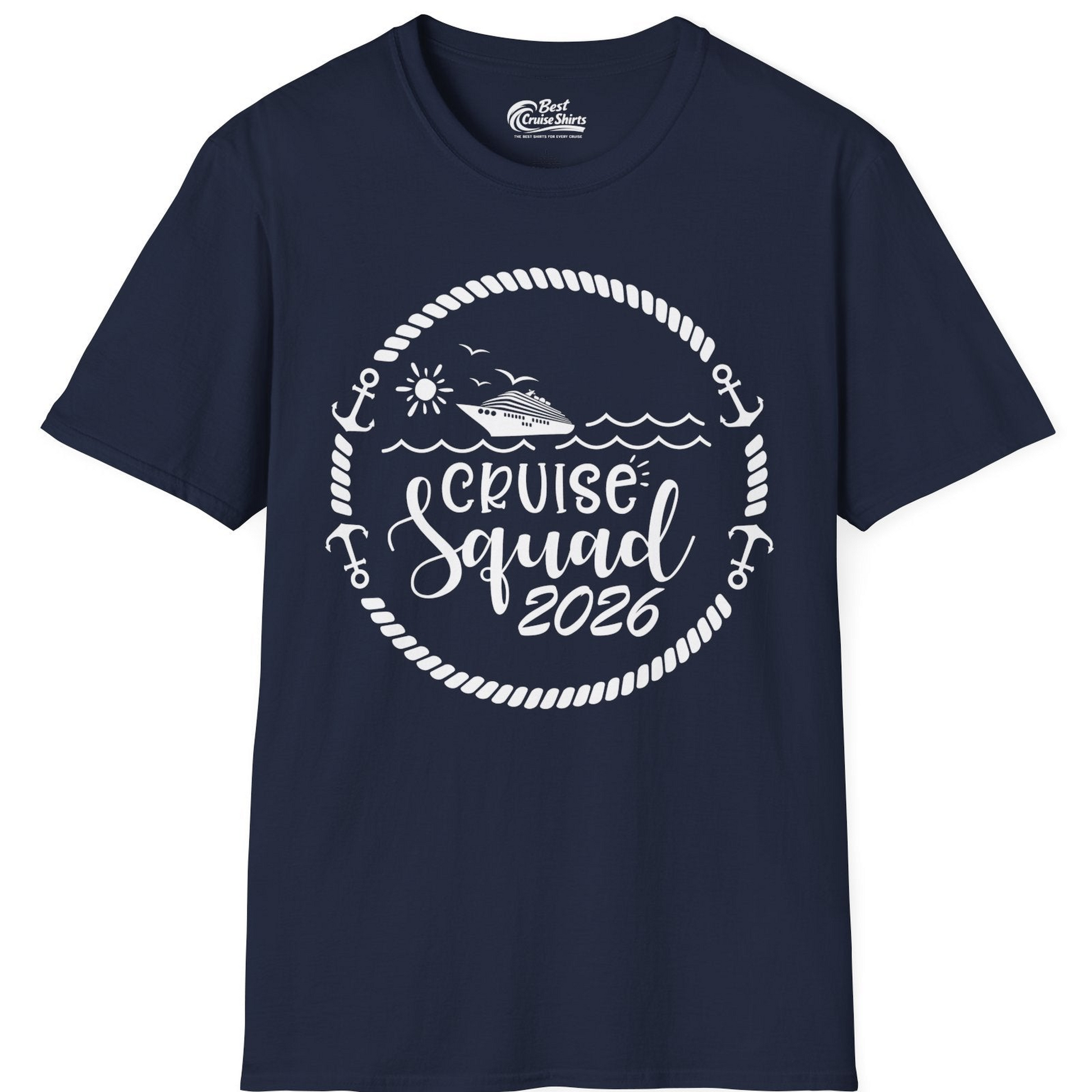 Cruise Squad 2026 Shirt T-Shirt – Navy – Best Cruise Shirts