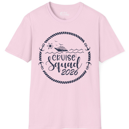 Cruise Squad 2026 Shirt T-Shirt – Light Pink – Best Cruise Shirts